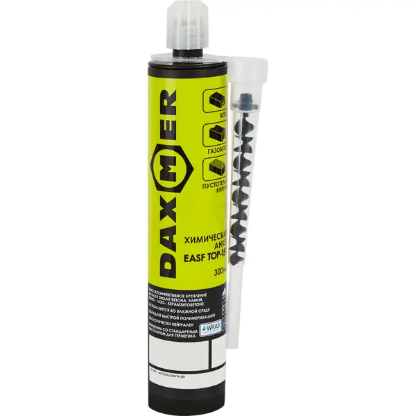 Химический анкер Daxmer EASF-TOP 300 мл анкер химический партнер epoxy 21 470 bcr универсальный