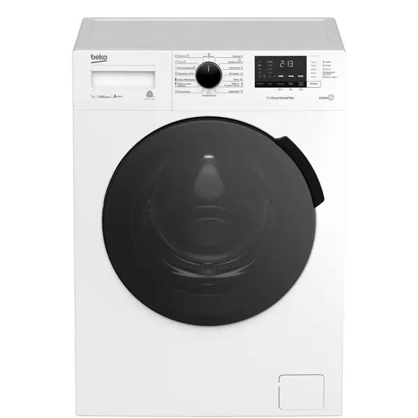 Стиральная машина Beko RSPE78612W, 7 кг цвет белый посудомоечная машина korting kdf 45578 белый