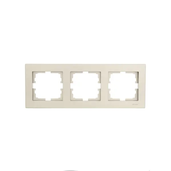 Рамка для розеток и выключателей Lezard Vesna 742-3700-148 3 поста цвет титан рамка для розеток и выключателей lezard vesna 2 поста вертикальная белый