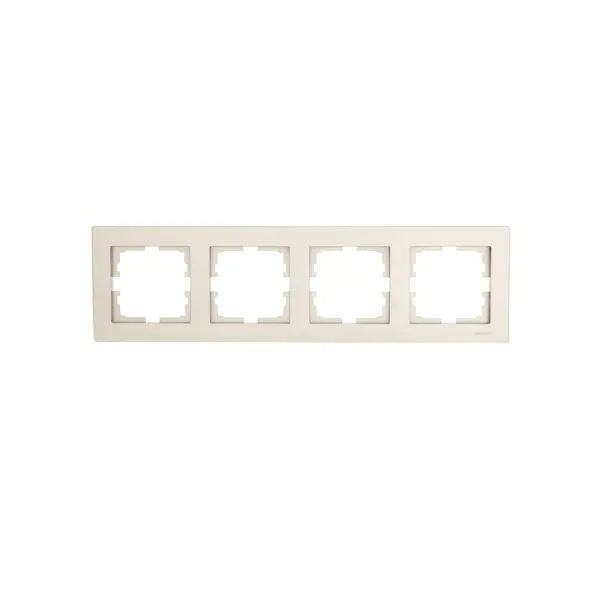Рамка для розеток и выключателей Lezard Vesna 742-3700-149 4 поста цвет титан вертикальная четырехместная рамка lezard