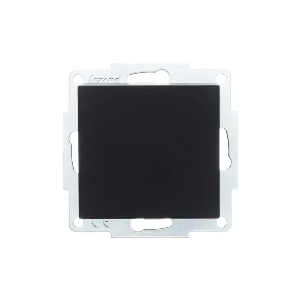 Выключатель встраиваемый Lezard Vesna 742-4288-100 1 клавиша цвет матовый черный выключатель lezard vesna с подсветкой белый