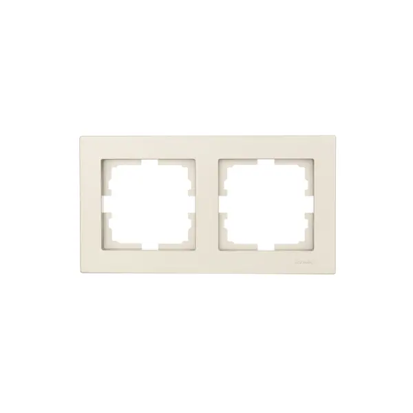 Рамка для розеток и выключателей Lezard Vesna 742-3700-147 2 поста цвет титан рамка для розеток и выключателей lezard vesna 3 поста вертикальная белый