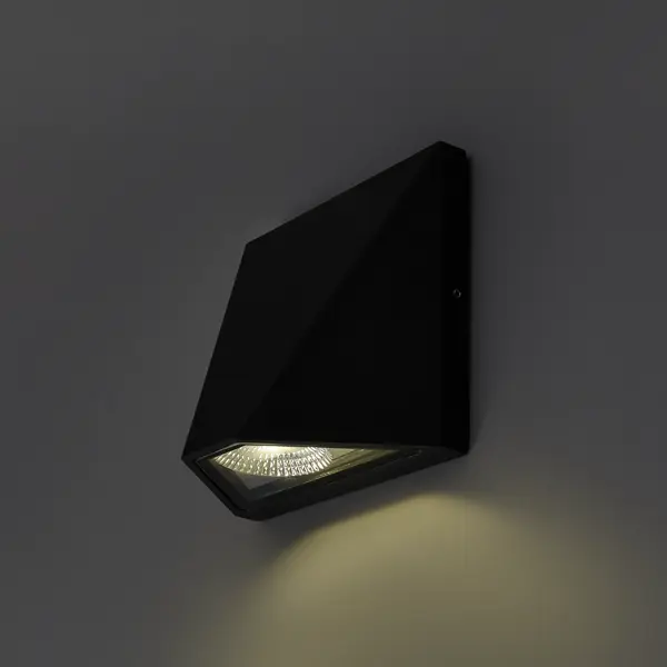 фото Светильник накладной uniel s50a led 8 вт ip65 600 лм, цвет черный, свет холодный