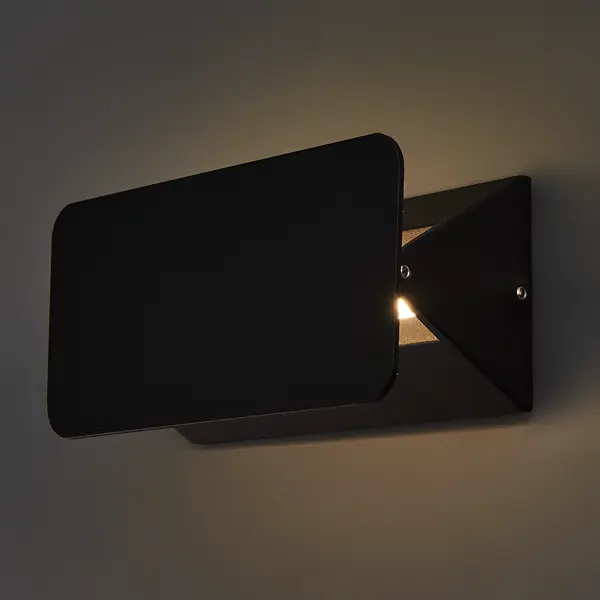фото Светильник накладной uniel s35a led 6 вт ip65 250 лм, цвет черный, свет холодный