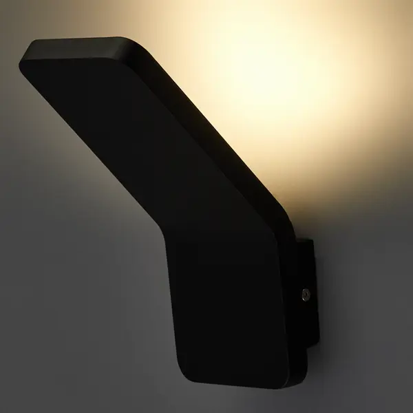 фото Светильник накладной uniel s36a led 7 вт ip65 500 лм, цвет черный, свет холодный