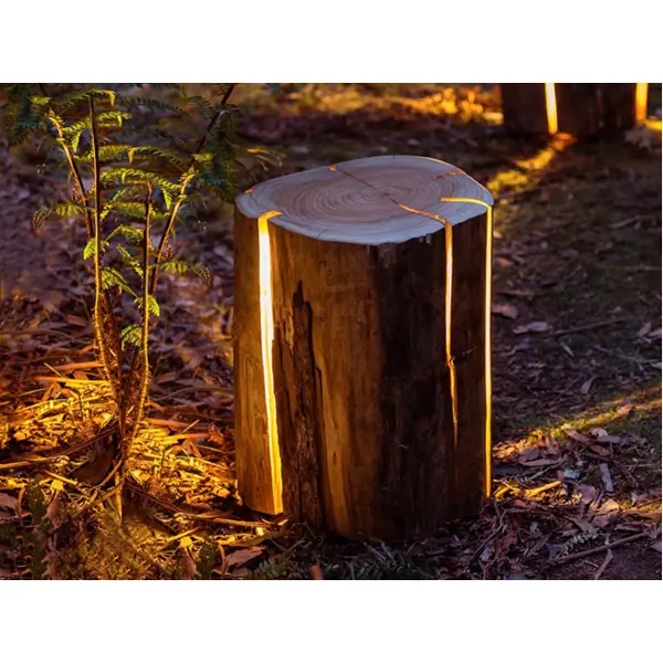 фото Светильник пень для газона светодиодный log без бренда