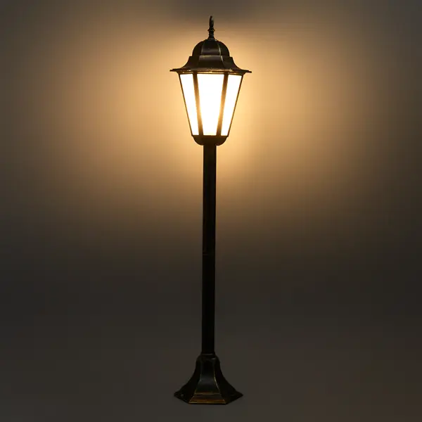 Столб уличный Elektrostandard 1014F под лампу 113 см цвет черное золото светодиодные солнечные фонари в форме совы