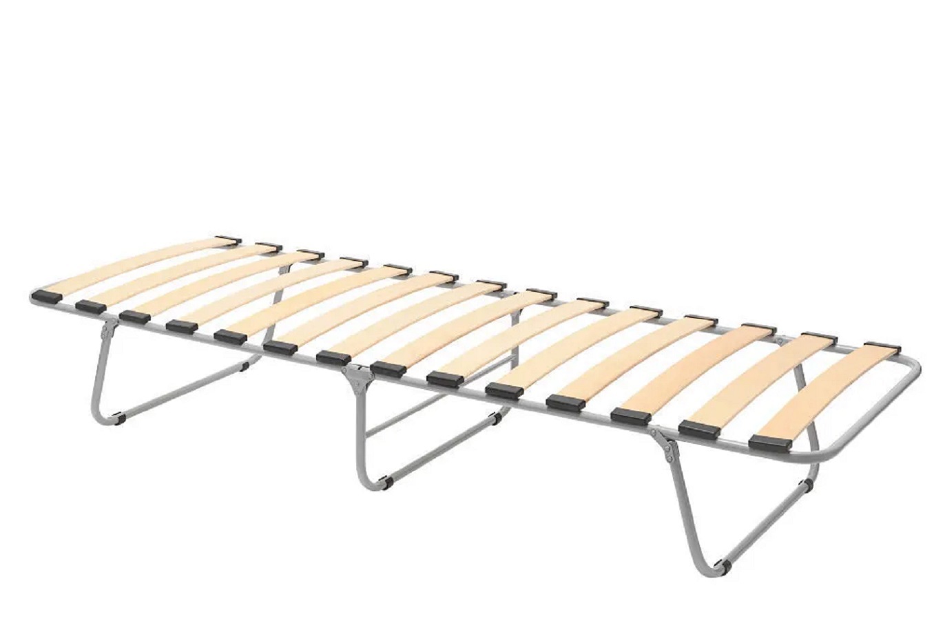 деревянная раскладная кровать на ламелях с матрасом