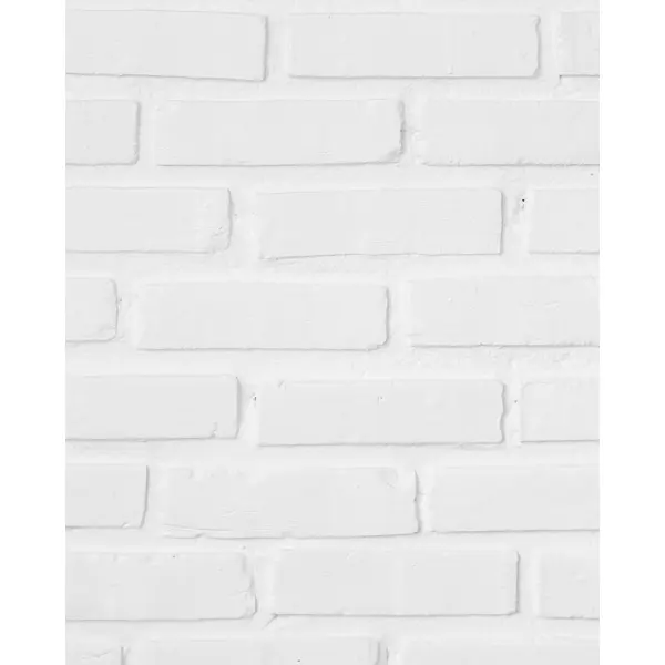 Комплект стеновых панелей ПВХ Белый кирпич 2700x375x8 мм 2.025 м² 2 шт