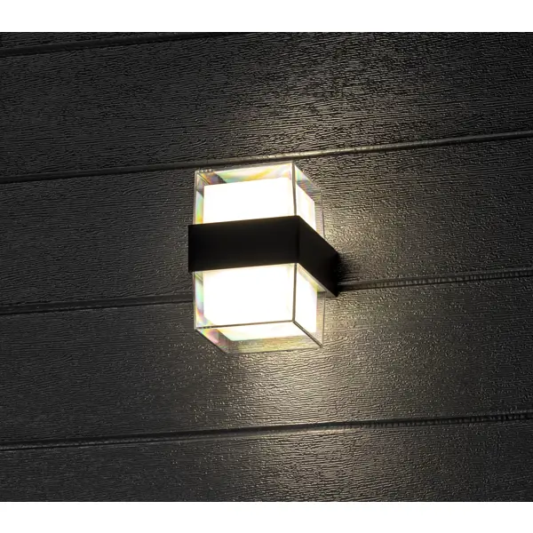 фото Светильник настенный светодиодный уличный duwi «nuovo» 24781 8 ip54 цвет черный