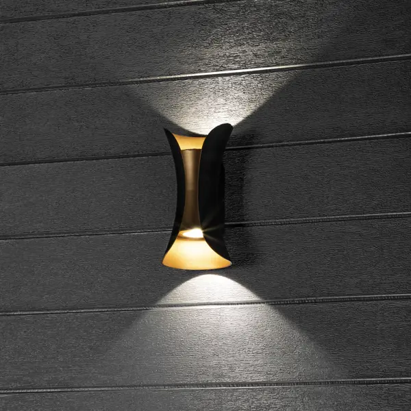 Светильник настенный светодиодный уличный Duwi «Nuovo» 24787 0 IP54 цвет черный фонарь брелок светодиодный duwi 29057 5 алюминий 3xlr44
