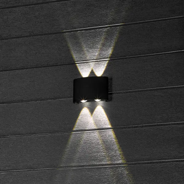 Светильник настенный светодиодный уличный Duwi «Nuovo» 24773 3 IP54 цвет черный