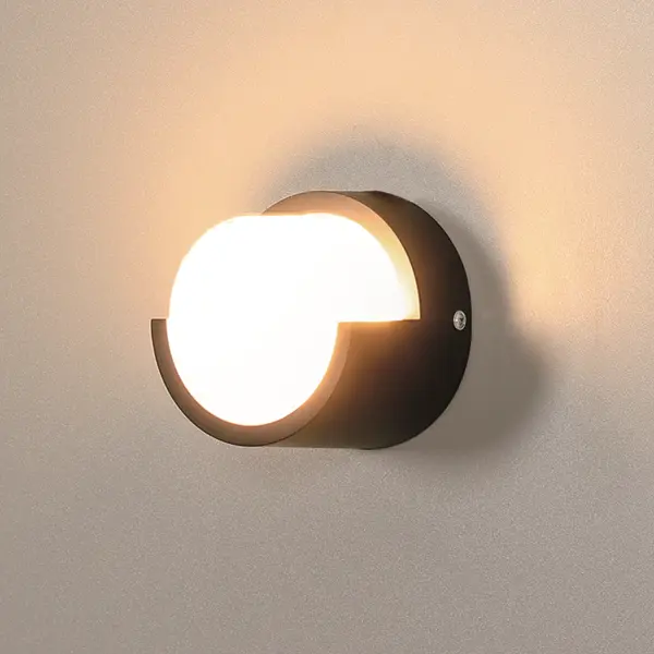 фото Светильник настенный светодиодный уличный duwi «nuovo» 24784 9 ip54 цвет черный