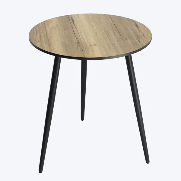 Стол кухонный 75x75 см круглый МДФ цвет коричневый стол кухонный tc 140 170 х90х75 см