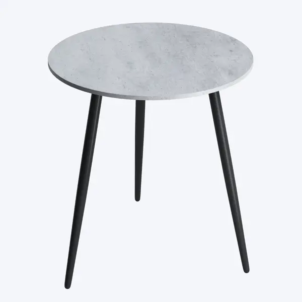 Стол кухонный 75x75 см круглый МДФ цвет серый круглый раскладной стол bradex
