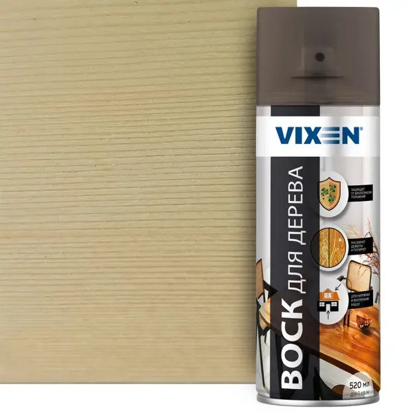 Воск для дерева Vixen 520 мл полиуретановый лак для дерева vixen
