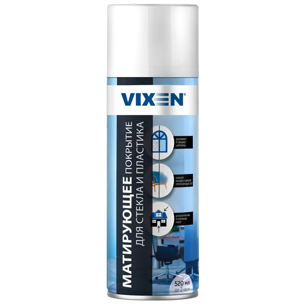 Матирующее покрытие Vixen 520 мл цвет белый лак аэрозольный тонирующий vixen для стекла и пластика 520 мл