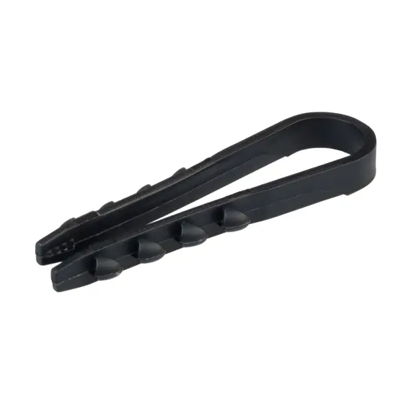 секторные ножницы для бронированного кабеля duwi Дюбель-хомут Duwi ДХК 5-10 для круглого кабеля цвет черный 10 шт.