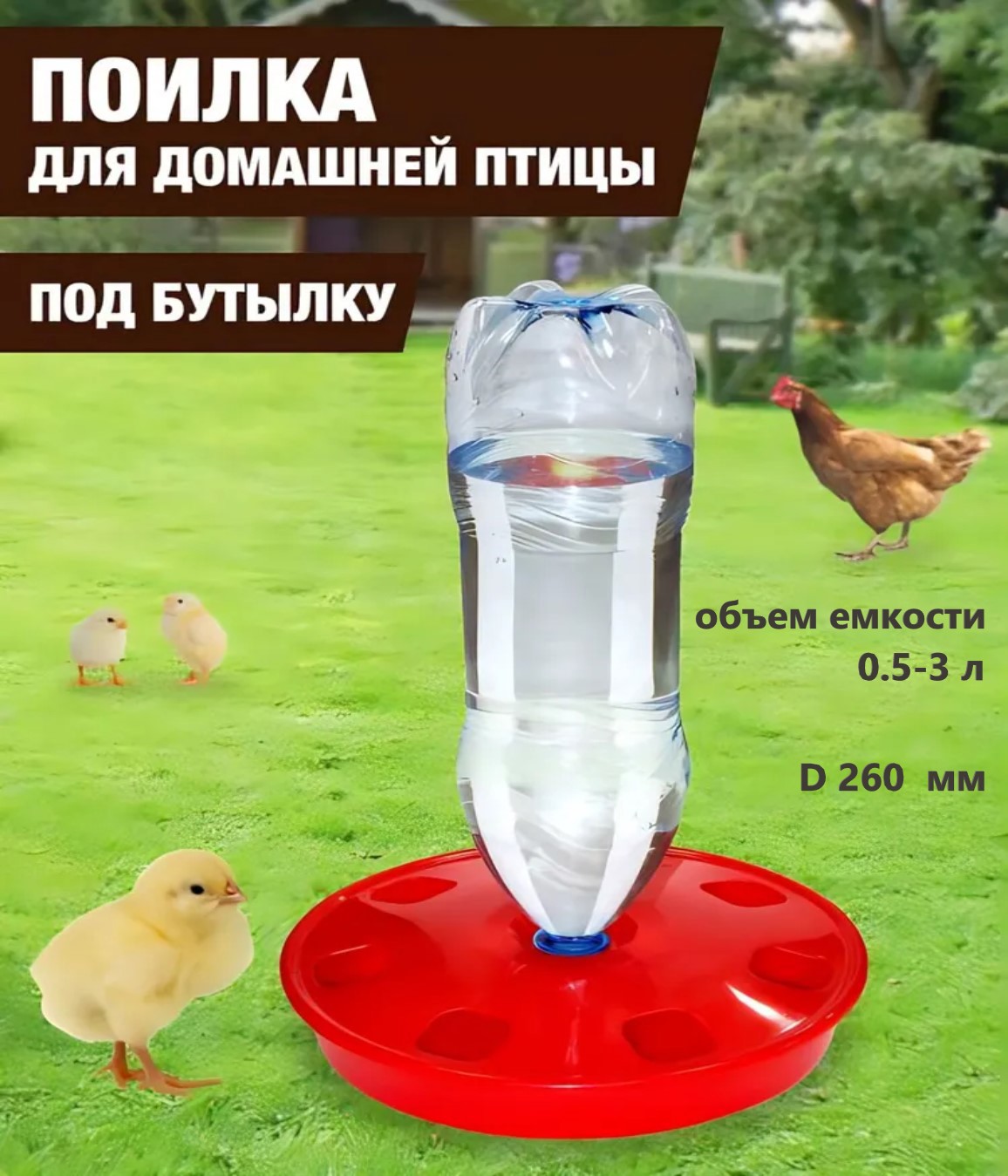 Поилка для цыплят своими руками из пластиковой бутылки