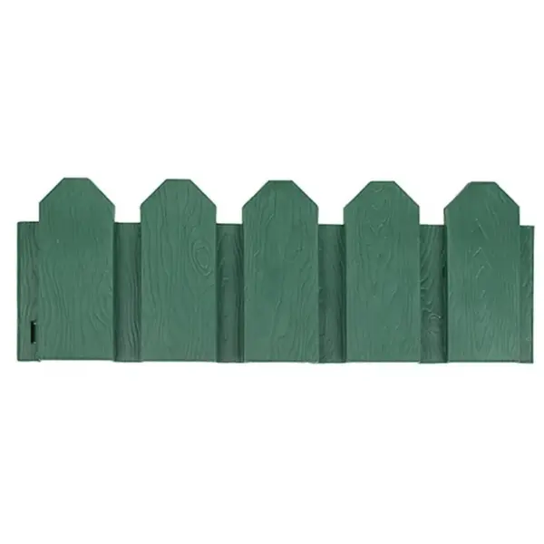 Ограждение Дачник 300x18 см цвет зеленый деревянный буковый черенок счастливый дачник