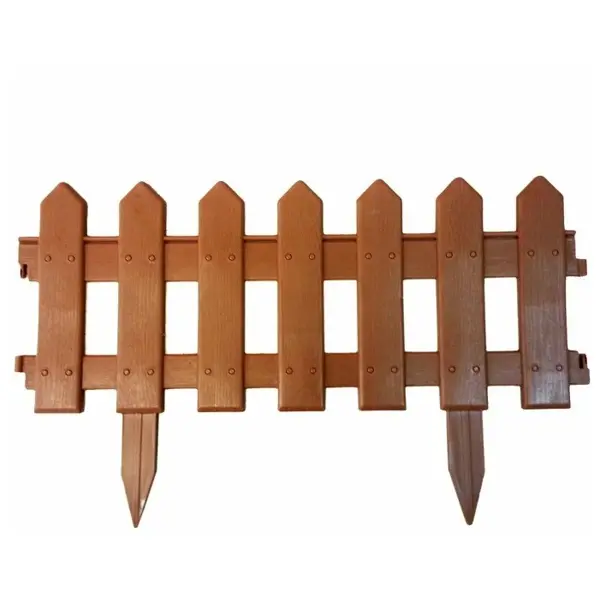 забор декоративный штурвал светло коричневый Ограждение Палисадник 190x30 см цвет коричневый