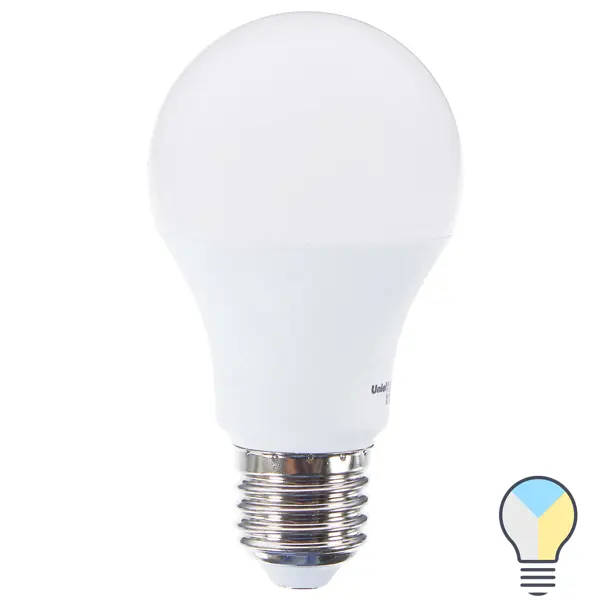 Лампа светодиодная Uniel E27 9 Вт 720 Лм свет тёплый/холодный белый подставка для светильника 610х220х145 мм металл белая uniel ufp g20s h50 white ul 00007139