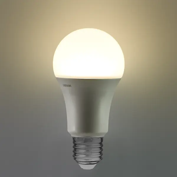 фото Лампа светодиодная osram а60 e27 220-240 в 13 вт груша матовая 1200 лм, нейтральный белый свет