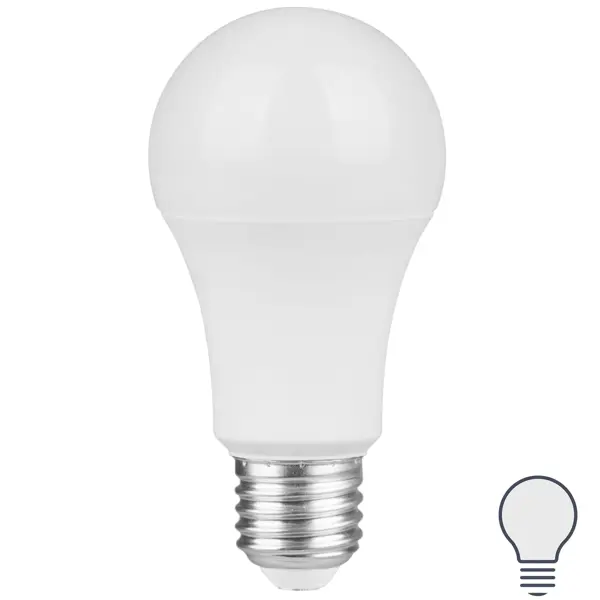 фото Лампа светодиодная osram а60 e27 220-240 в 13 вт груша матовая 1200 лм, нейтральный белый свет