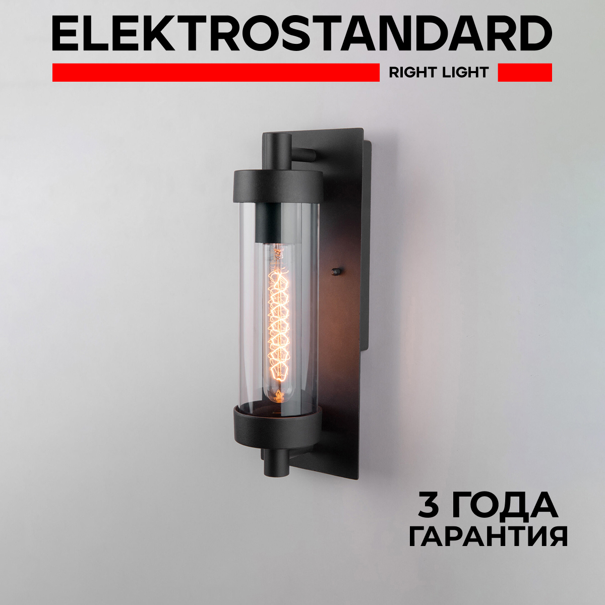 Светильник настенный уличный Elektrostandard 35151/D a058261 60 Вт IP43  цвет черный по цене 6880 ₽/шт. купить в Кирове в интернет-магазине Леруа  Мерлен