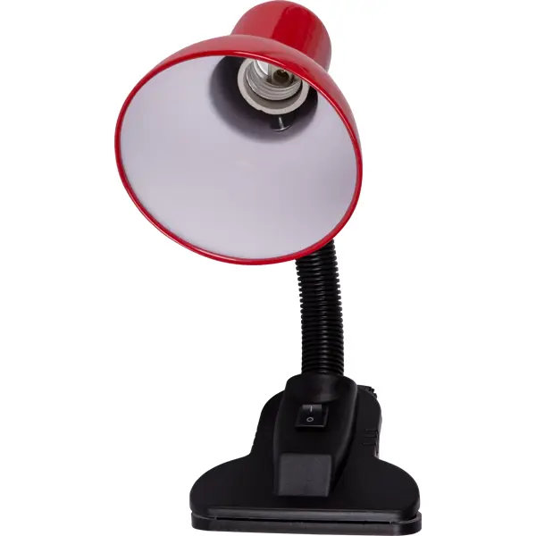 фото Настольная лампа с прищепкой tdm electric sq0337-0127, цвет черный/бордовый