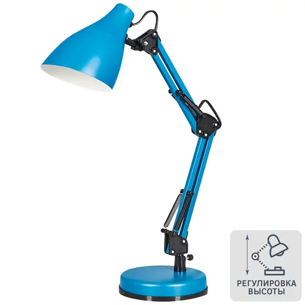 фото Рабочая лампа настольная kd-331, цвет синий camelion