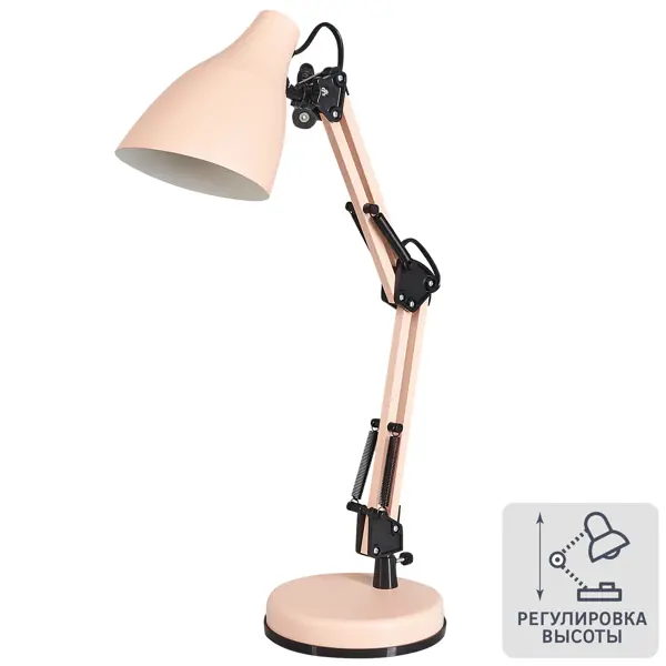 фото Рабочая лампа настольная kd-331, цвет розовый camelion