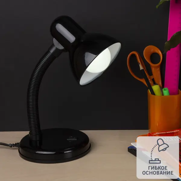 Настольная лампа TDM Electric SQ0337-0122, цвет черный лупа настольная 10х d 12 см на гибкой ножке с подсветкой белая