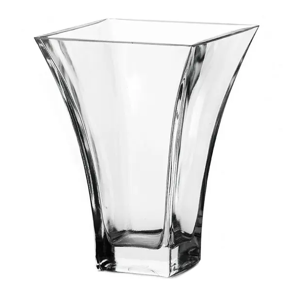 Ваза стекло 20 см ваза для ов грета гипс бело серебряный