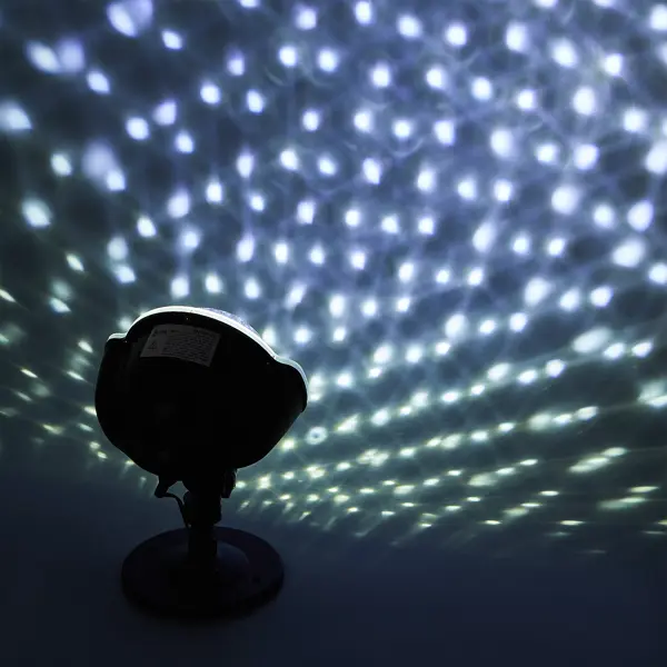 Проектор светодиодный влагозащищенный «Снегопад» 220В цвет черный lixada 24w rgbw светодиодный проектор освещения сцены