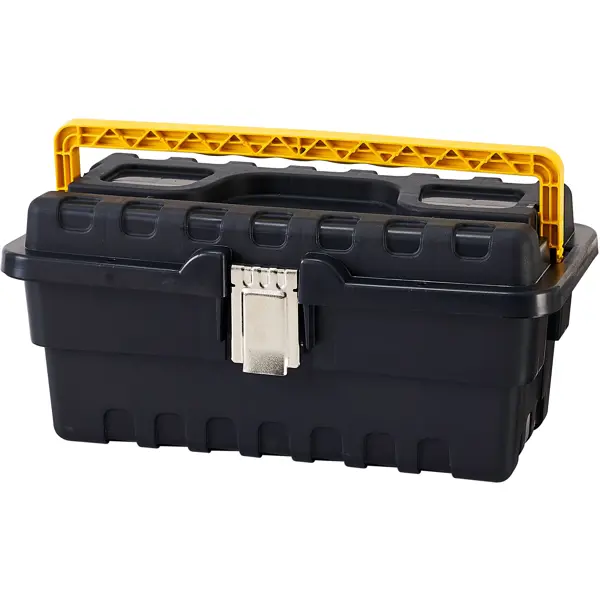 Ящик для инструментов Zalger Strongo 16 дюймов 395x177x210 мм, пластик ящик для бытовых инструментов blocker br 3941 boombox 19 дюймов пластиковая защелка вес 2 кг