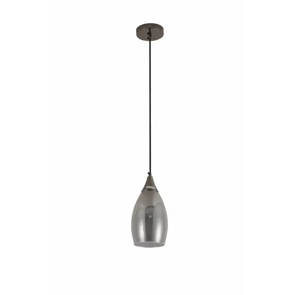 Люстра подвесная «Paso» 5020-1 1 лампа 4 м² цвет черный крючок потолочный для люстры 80x37x18 см светло серый
