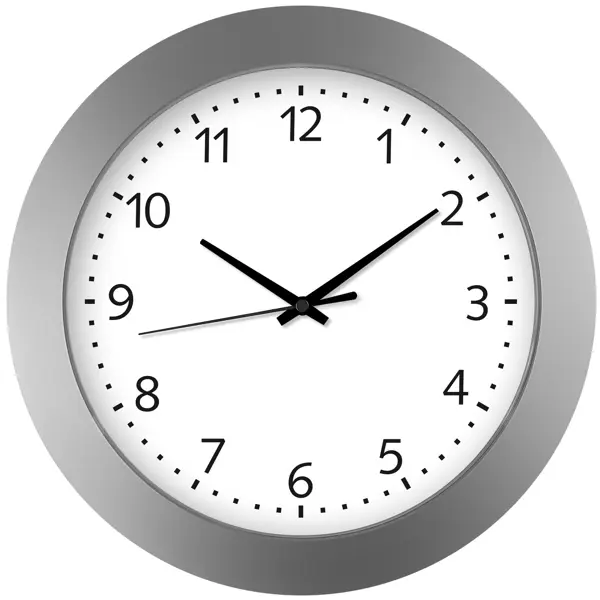 Часы настенные Troykatime Эконом круглые пластик цвет серый бесшумные ø 30.5 см салатник пластик круглый 3 л эконом альтернатива м7742