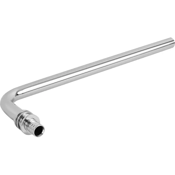 Трубка для подключения радиатора Г-образная Stout 16/250мм латунь t образная трубка для подключения радиатора sanext