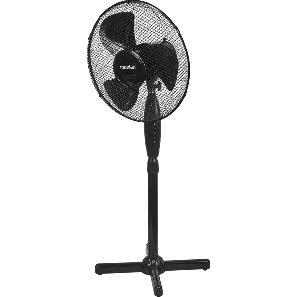 Вентилятор напольный Monlan MF-50SB 50 Вт 43.5 см цвет черный вентилятор напольный monlan mf 50sb 50 вт 43 5 см