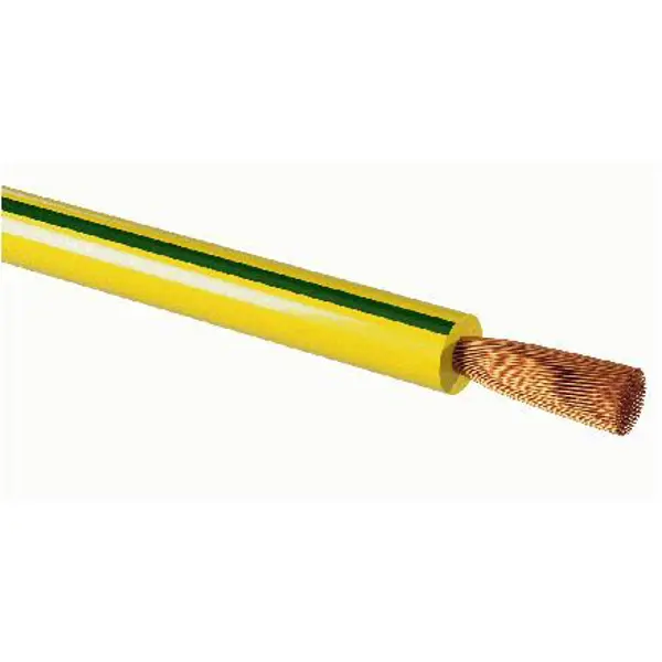 Провод Tdm Electric ПуГВнг-LS 1x10 на отрез ГОСТ цвет желто-зеленый изолента iek 19 мм 20 м пвх желто зеленый
