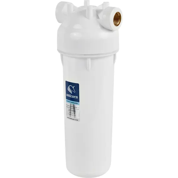 корпус фильтра аквафор для холодного водознабжения хвс 3 4 вр пластик Магистральный фильтр для холодного водоснабжения (ХВС) Unicorn KSBPN 12 LM SL10 1/2