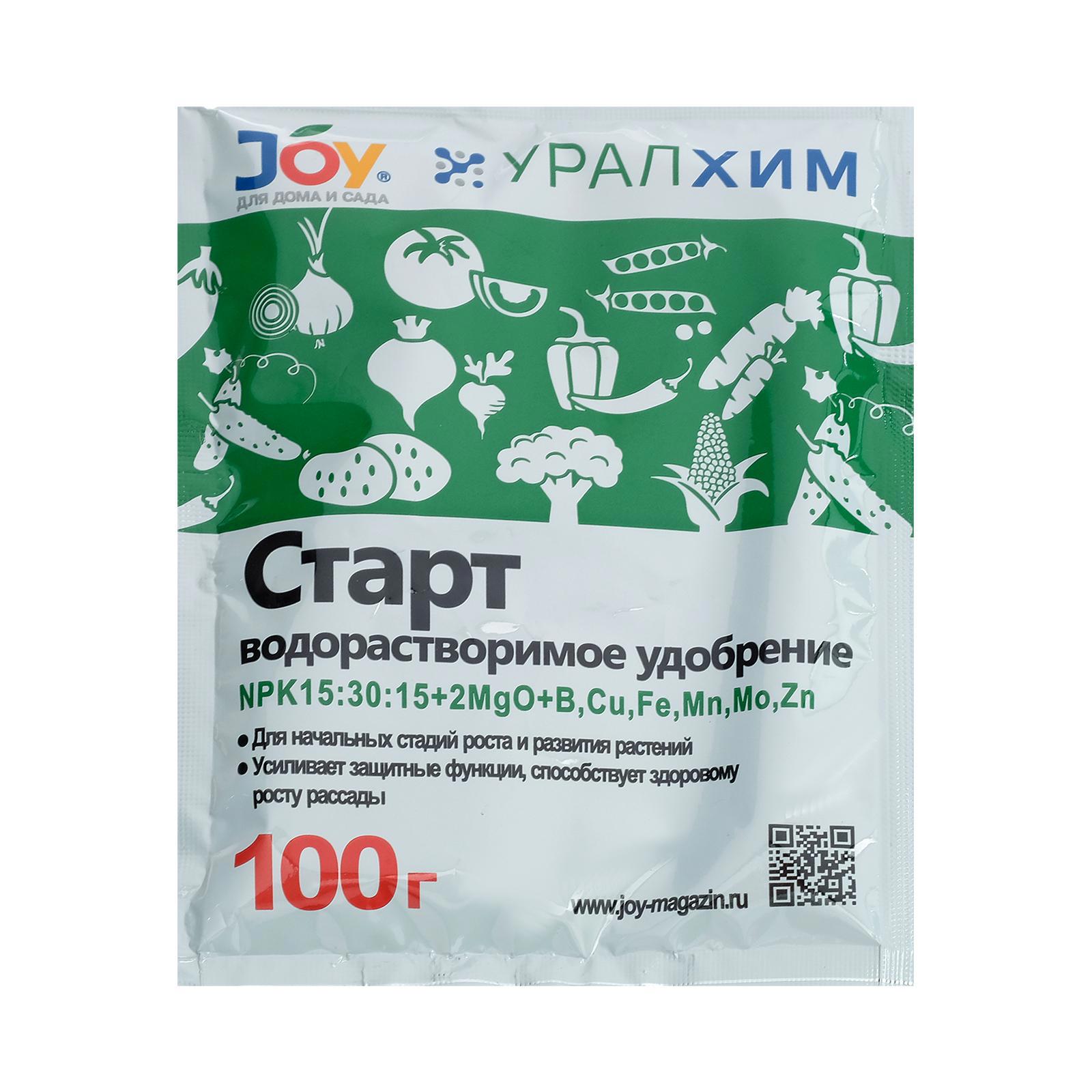 Удобрение водорастворимое JOY Старт 100 г ✳️ купить по цене 205 ₽/шт. в  Москве с доставкой в интернет-магазине Леруа Мерлен