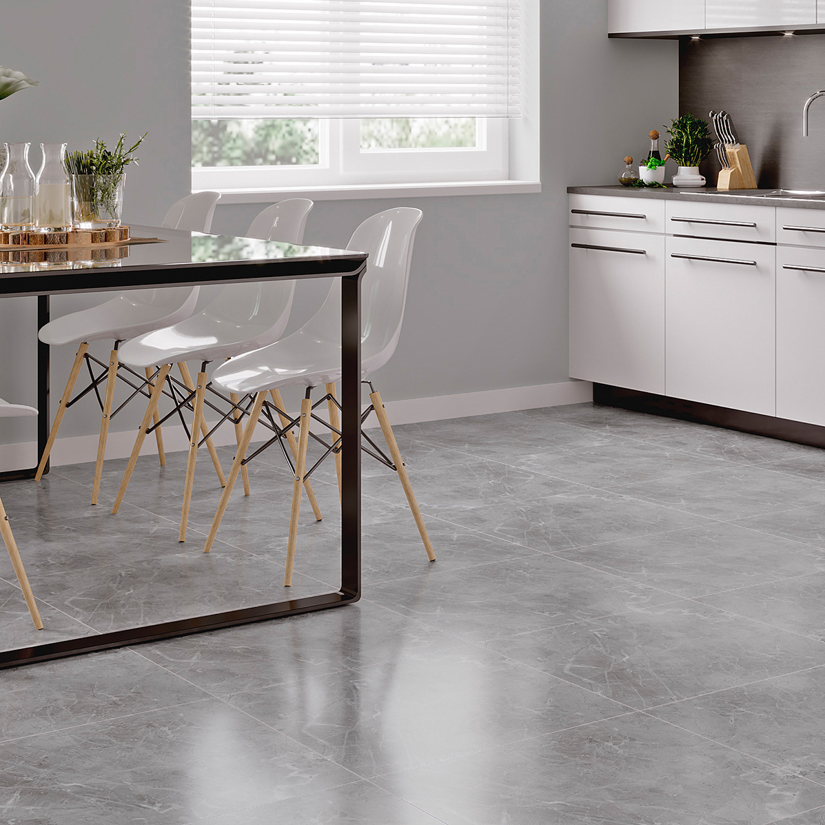 Керамогранит Grasaro Softmarble 60x60 см 1.8 м? лаппатированный цвет серый  ? купить по цене 2880 ?/кор. в Москве с доставкой в интернет-магазине Леруа  Мерлен