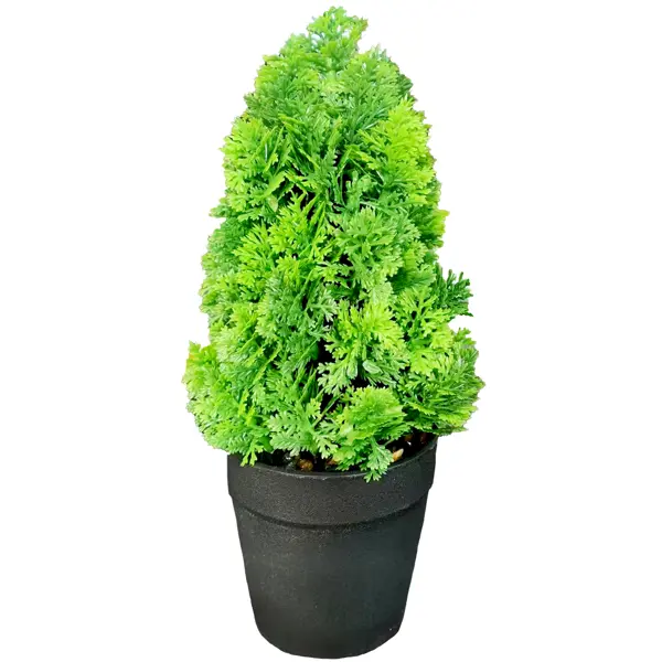 фото Искусственное растение краспендия туя ø10 см пвх зеленый без бренда