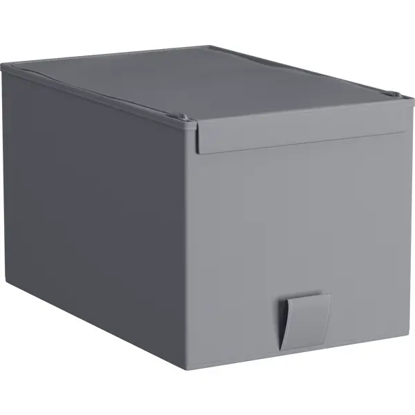 Короб для хранения Spaceo 16.5x18x28 см полипропилен цвет гранит пантограф для шкафа spaceo 108 6x14x84 см