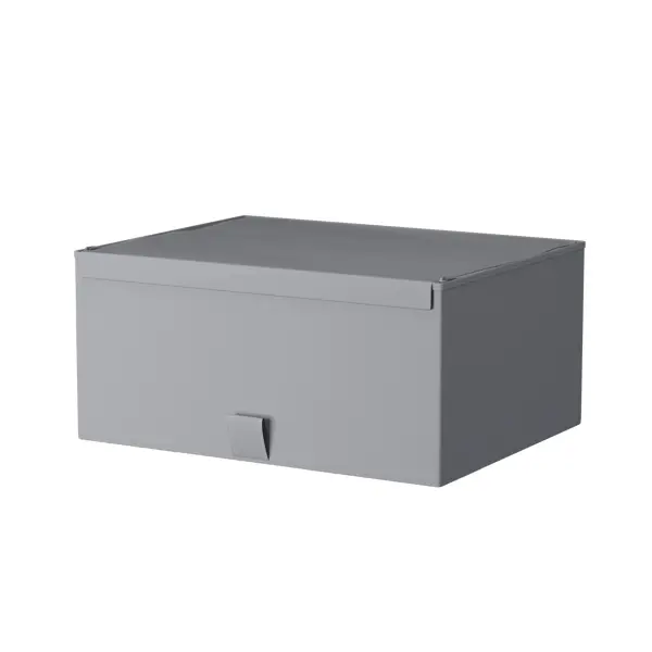 Короб для хранения Spaceo 16.5x36x28 см полипропилен цвет гранит коробка для обуви spaceo 28x15x35 см нетканый гранит