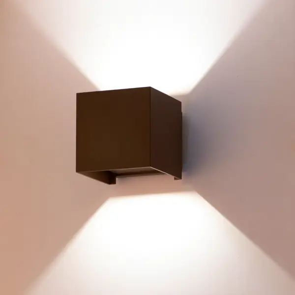 Светильник светодиодный Inspire «Roxb» 60 Вт IP54 квадрат цвет коричневый накладной панель светодиодная inspire lano 12 вт 294x294 мм 4000 к ip54