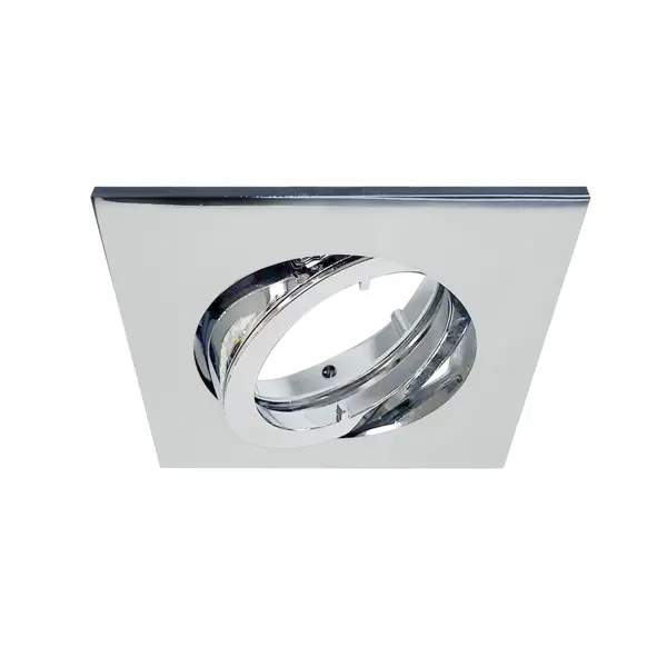 Корпус точечного встраиваемого светильники Inspire Bama без патрона 3 м² металл цвет хром прожекторы и светильники anzhee p12x10 slim