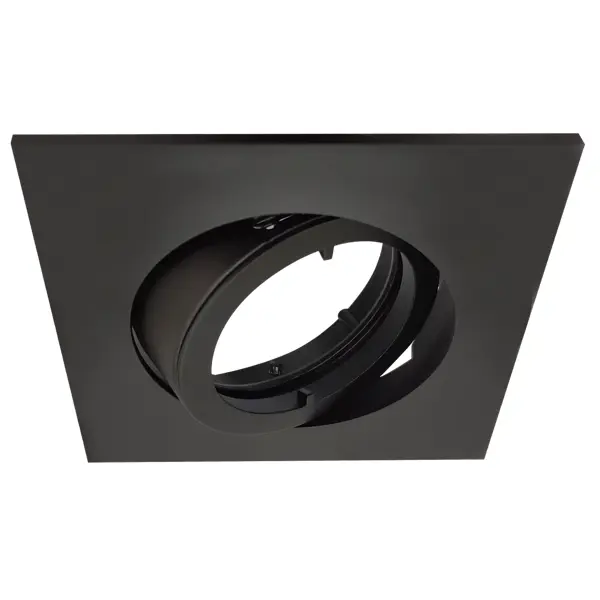 Корпус точечного встраиваемого светильники Inspire Bama без патрона 3 м² металл цвет черный прожекторы и светильники stage 4 fashion par 6x10f